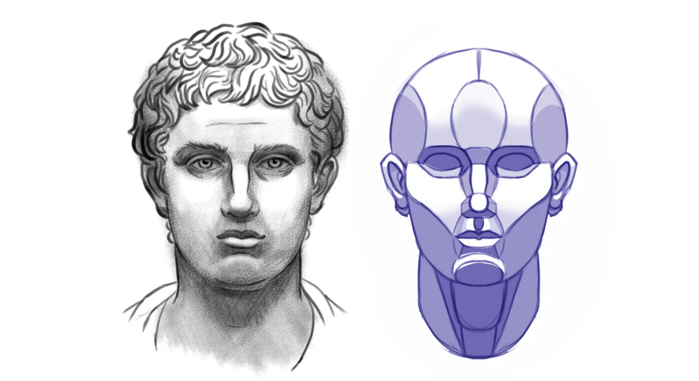 lumière supérieure sur le visage