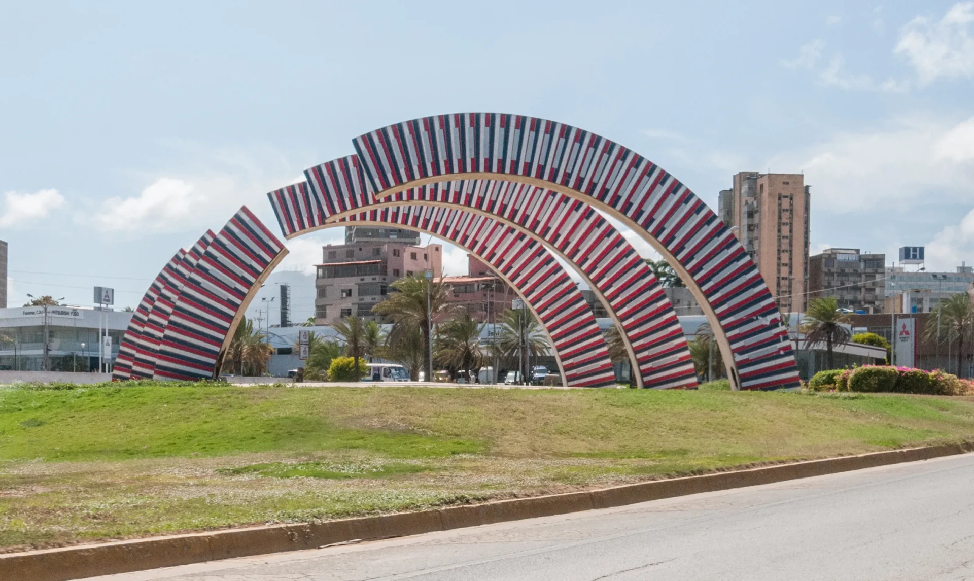 Arcs d’induction chromatique de Carlos Cruz-Diez, œuvre d’art optique