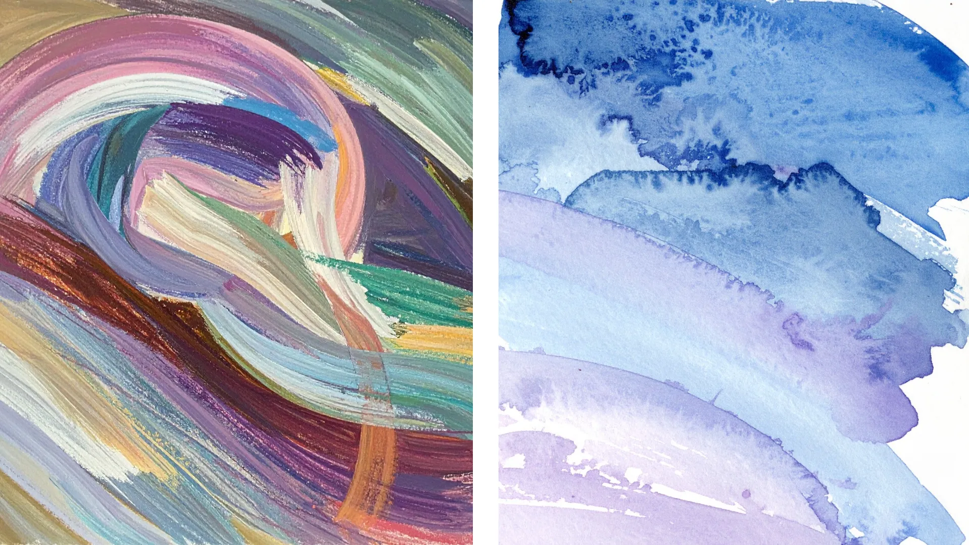 l’application du pastel et de l’aquarelle
