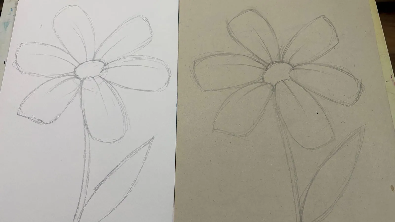 dessiner le croquis d’une fleur