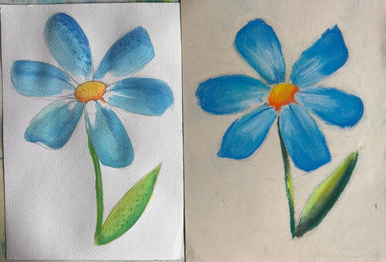 les différences entre le pastel et l’aquarelle