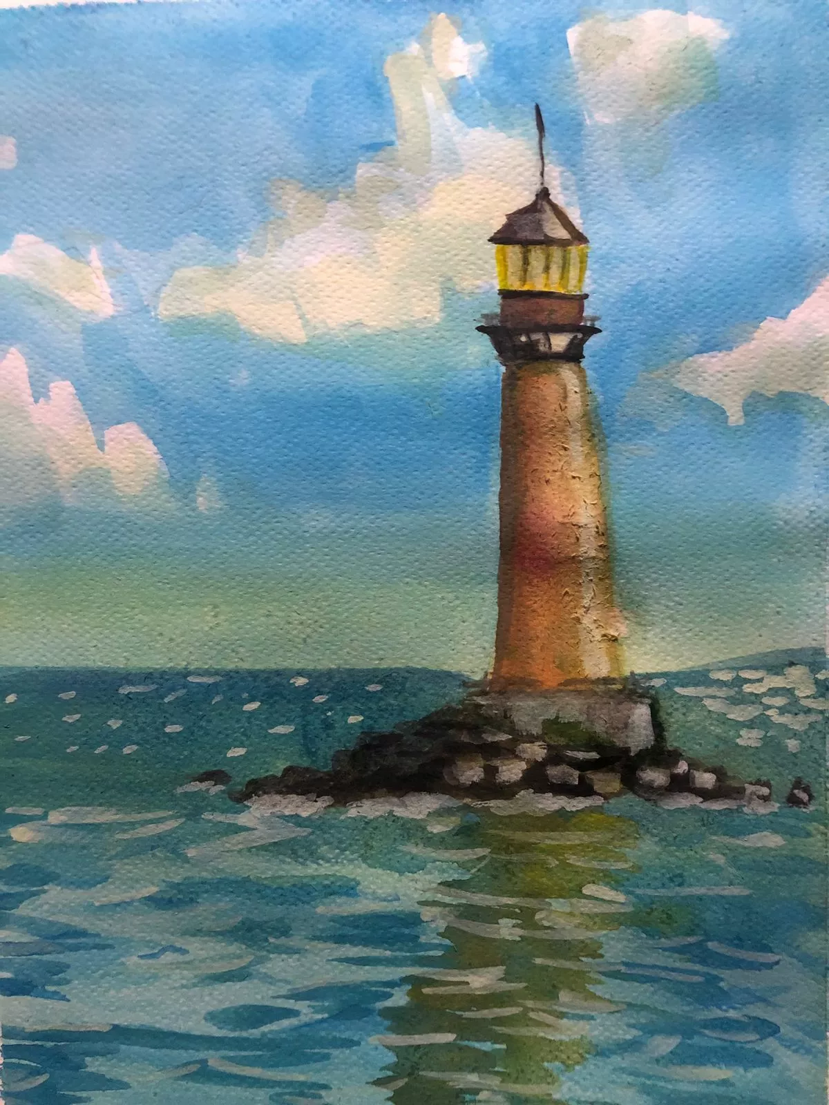 peindre un paysage marin à l’aquarelle