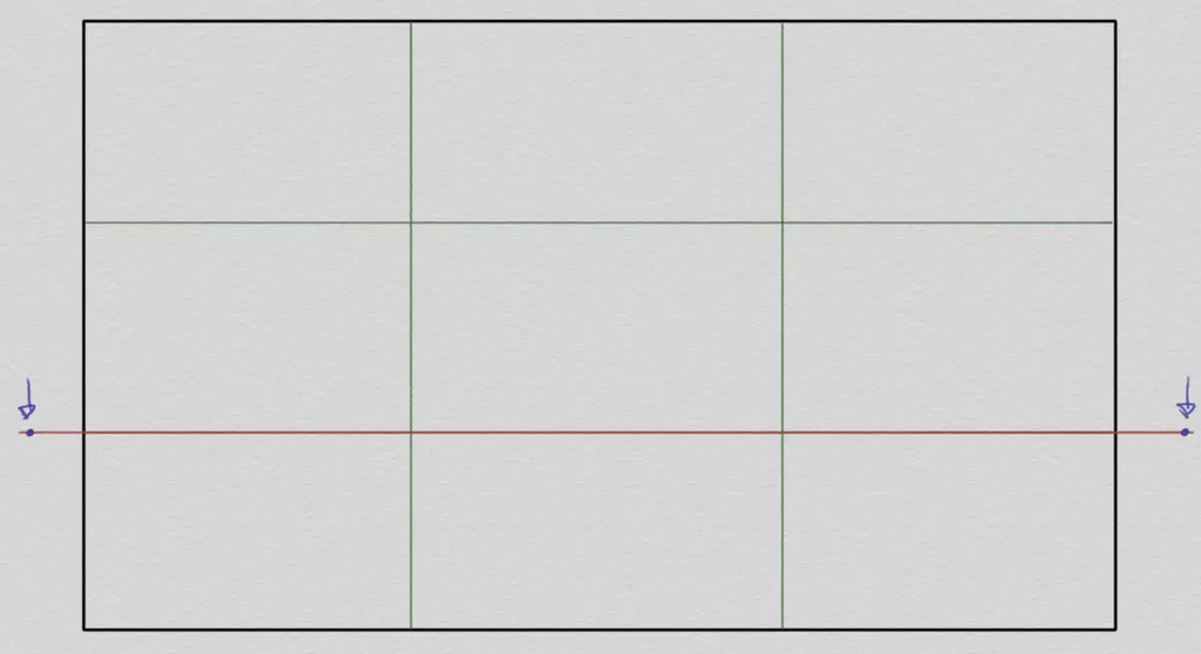 the composition for drawing a landscape in perspective