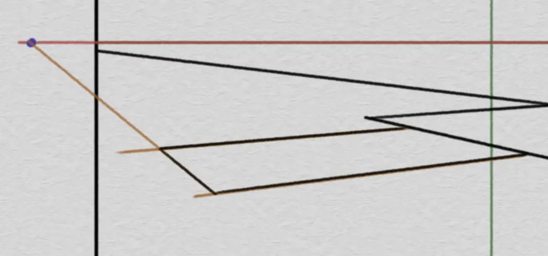 draw a pontoon of a landscape in perspective