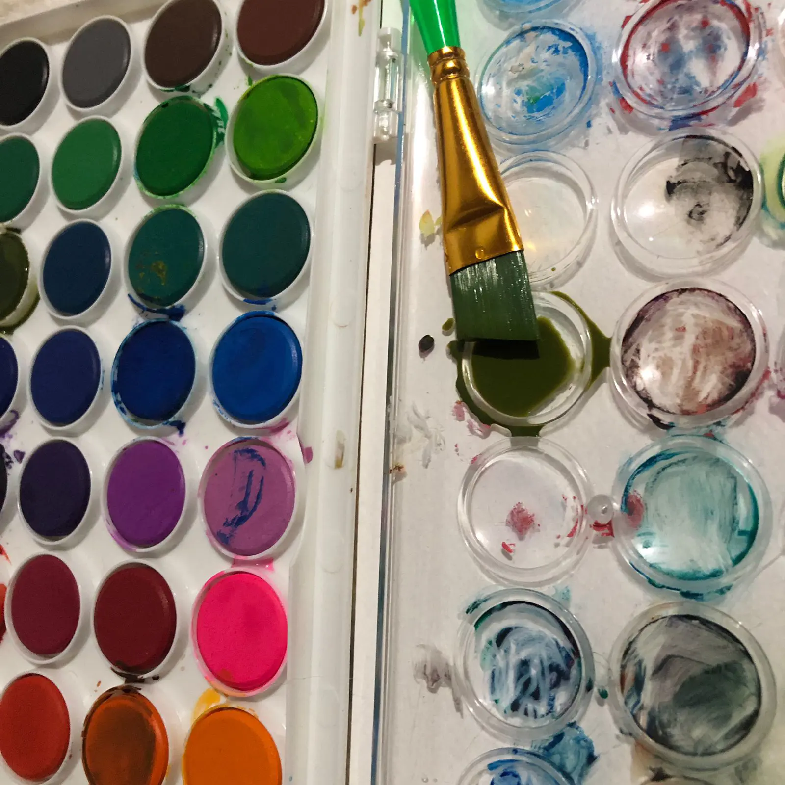 dilute the watercolor with water