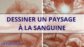 Dessiner un paysage à la sanguine