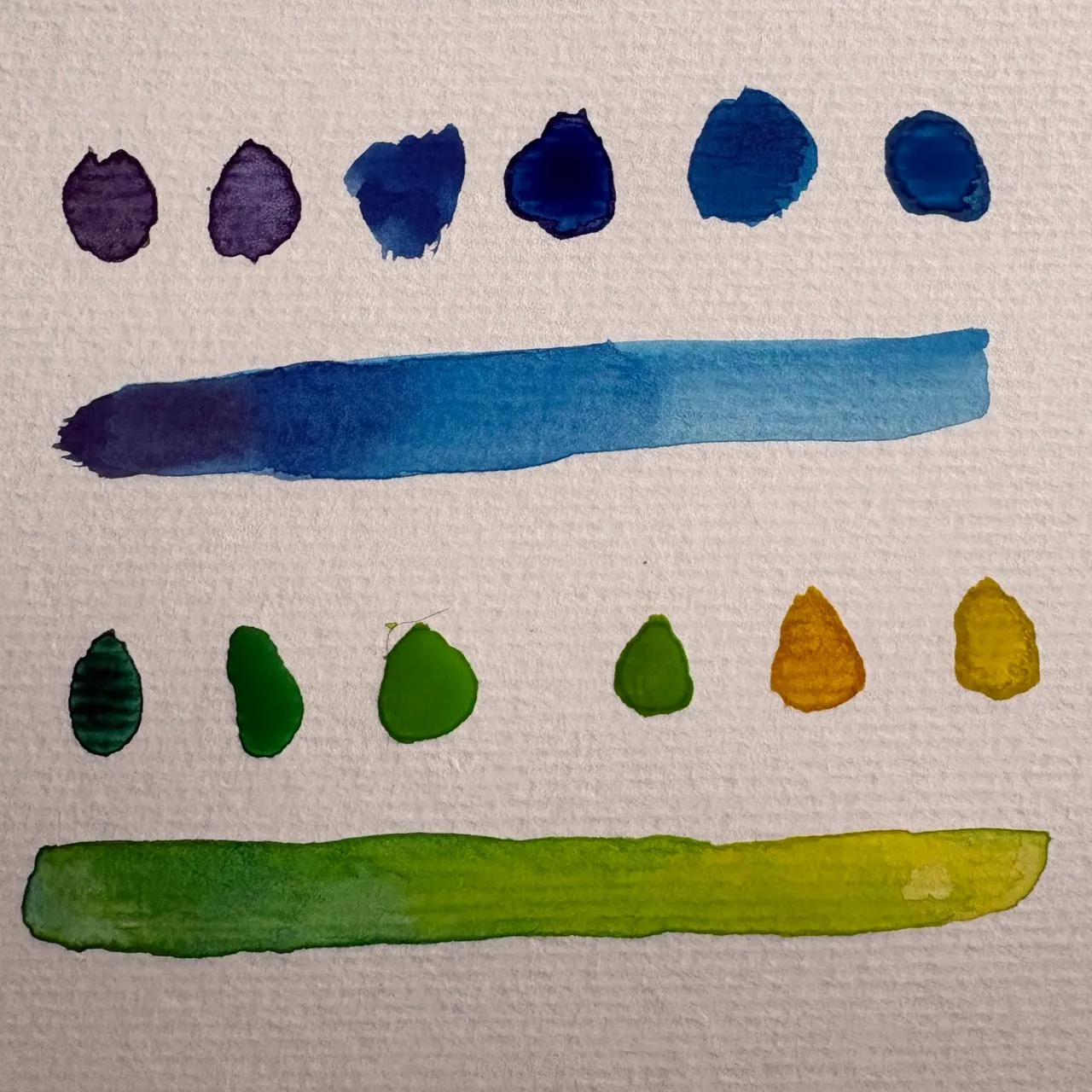 les couleurs voisines à l’aquarelle
