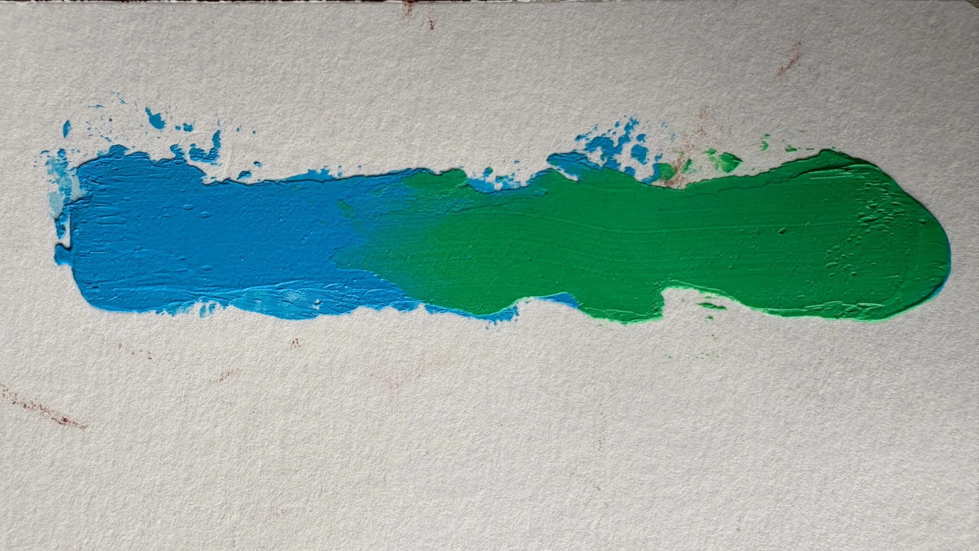 faire glisser la peinture au couteau