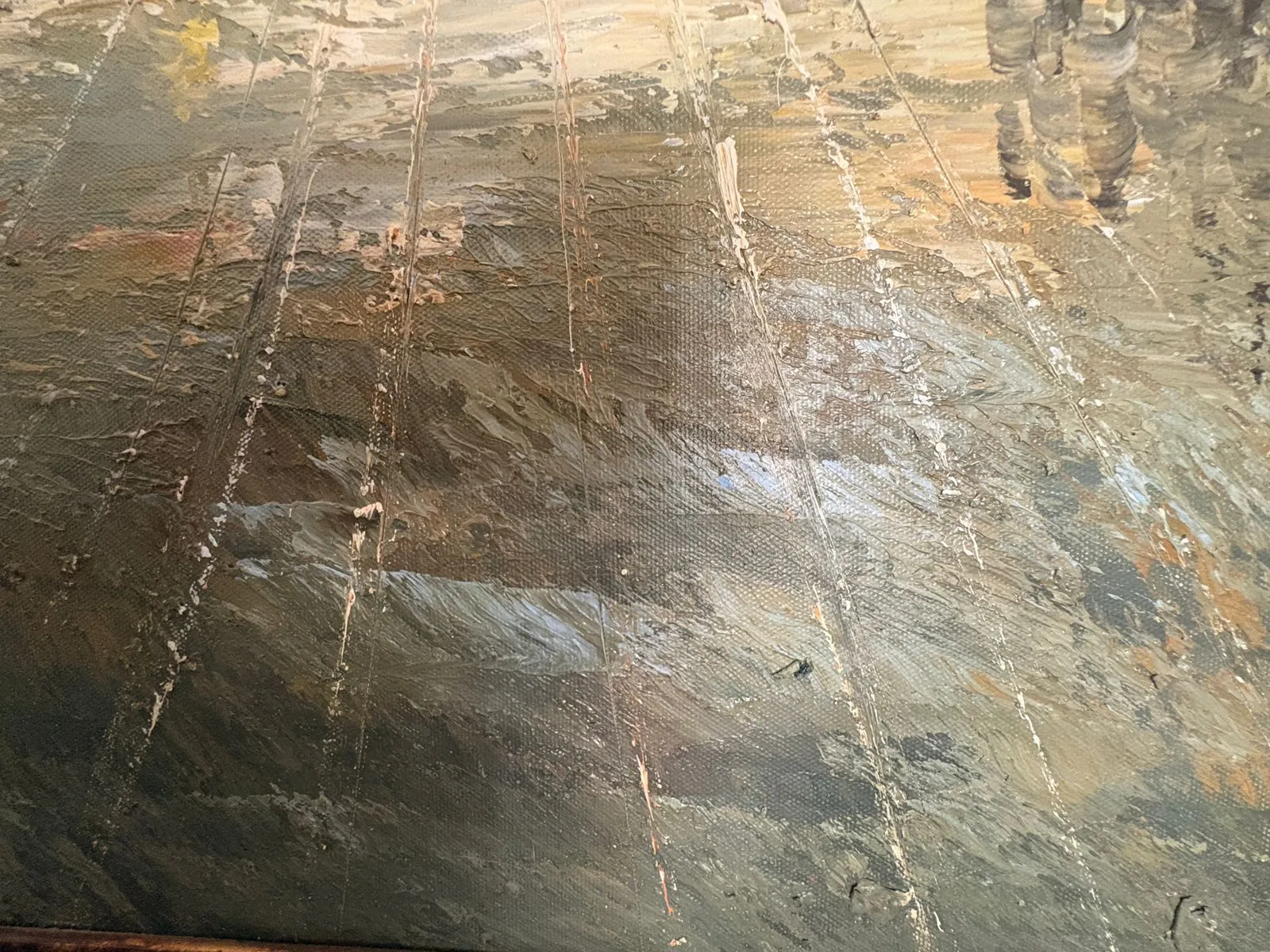 la technique du sgraffite pour peindre au couteau