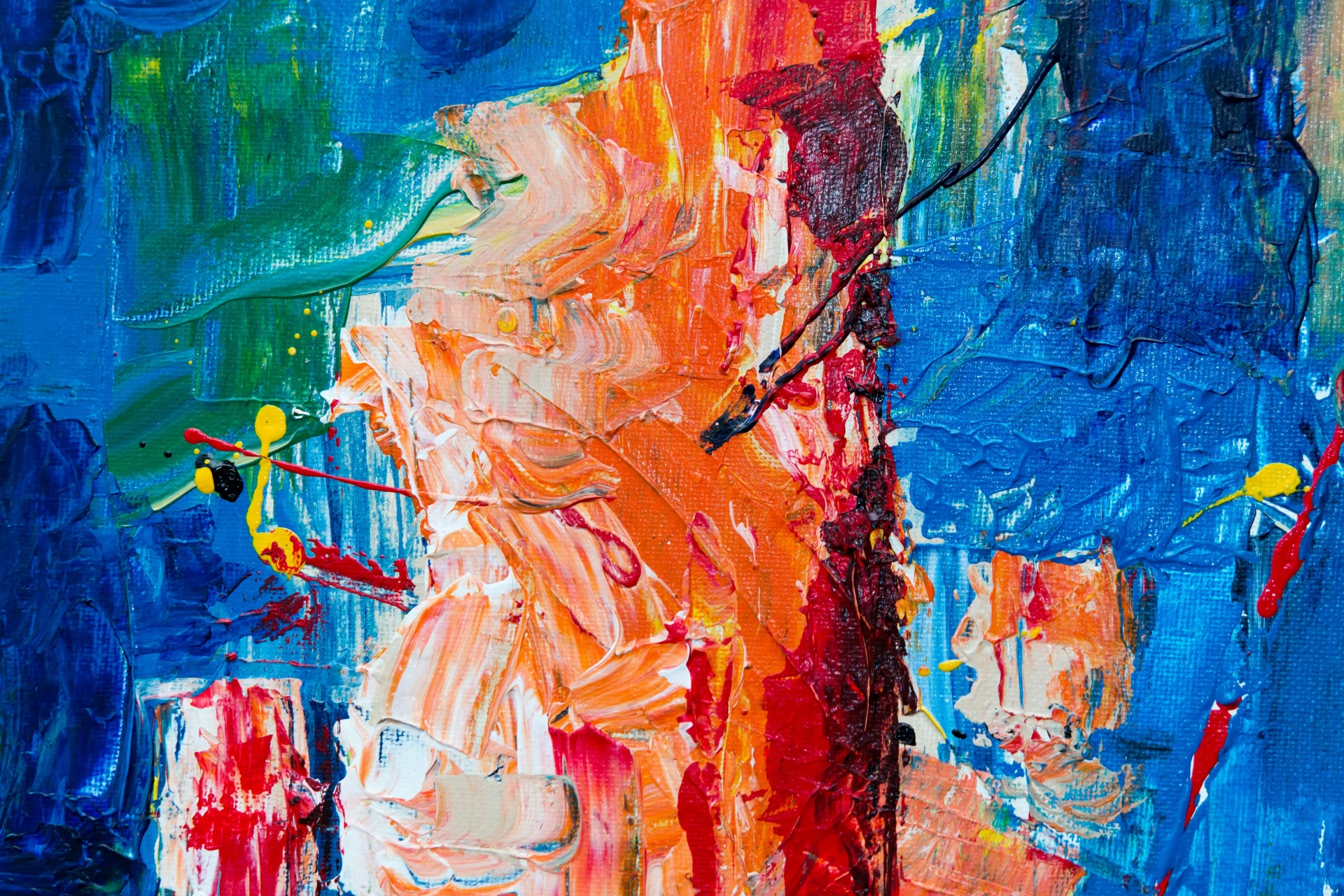 la peinture intuitive à l’acrylique