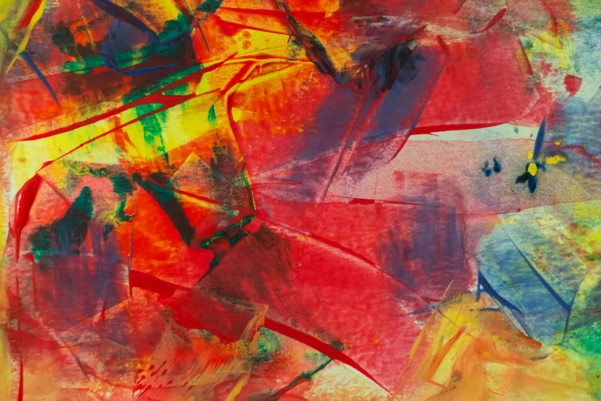 la peinture intuitive à la gouache