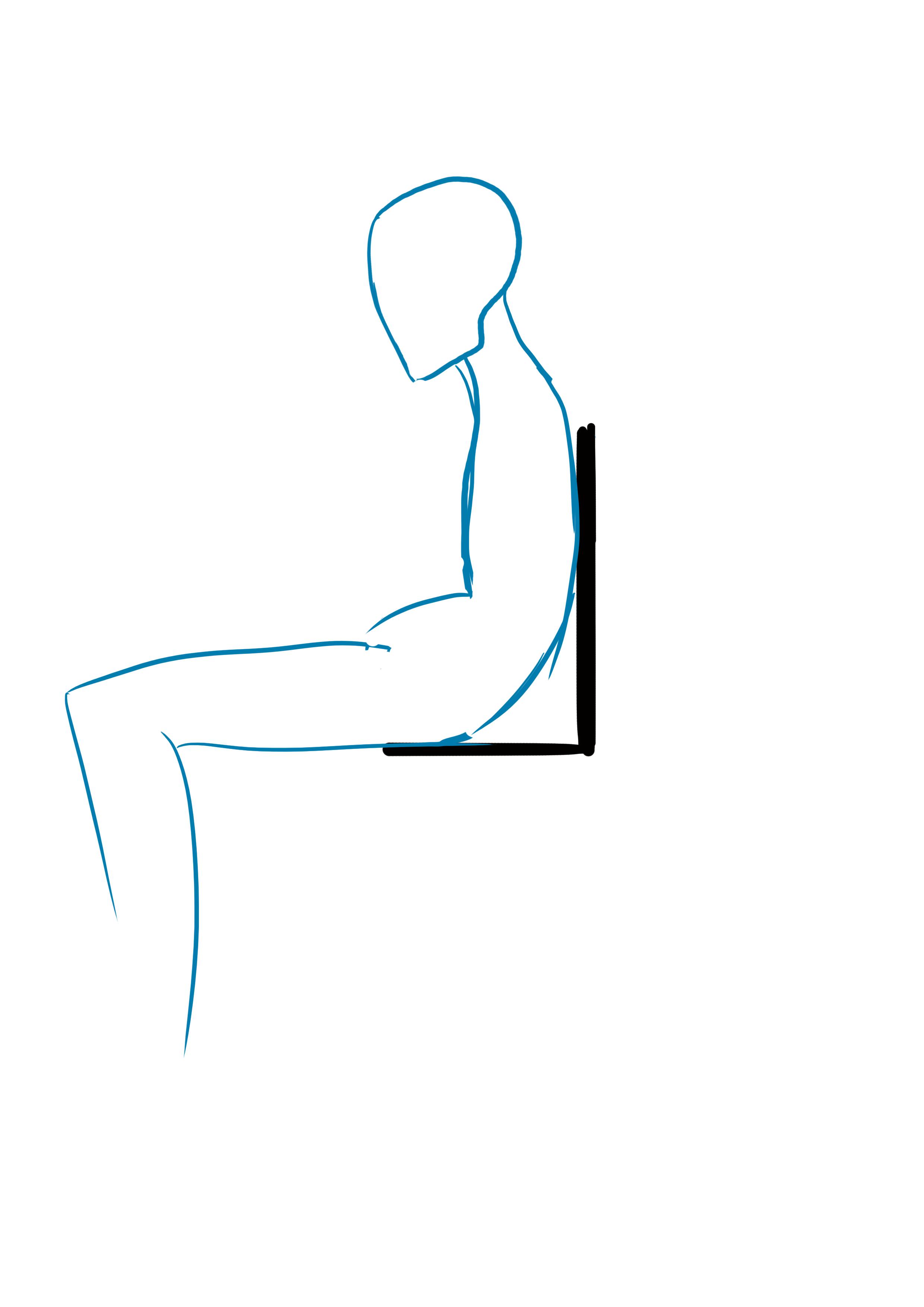 dessiner la posture d’un personnage assis nonchalant