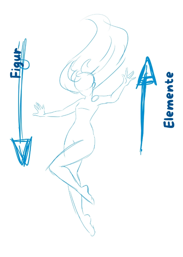 Elemente einer fallenden Figur zeichnen 1