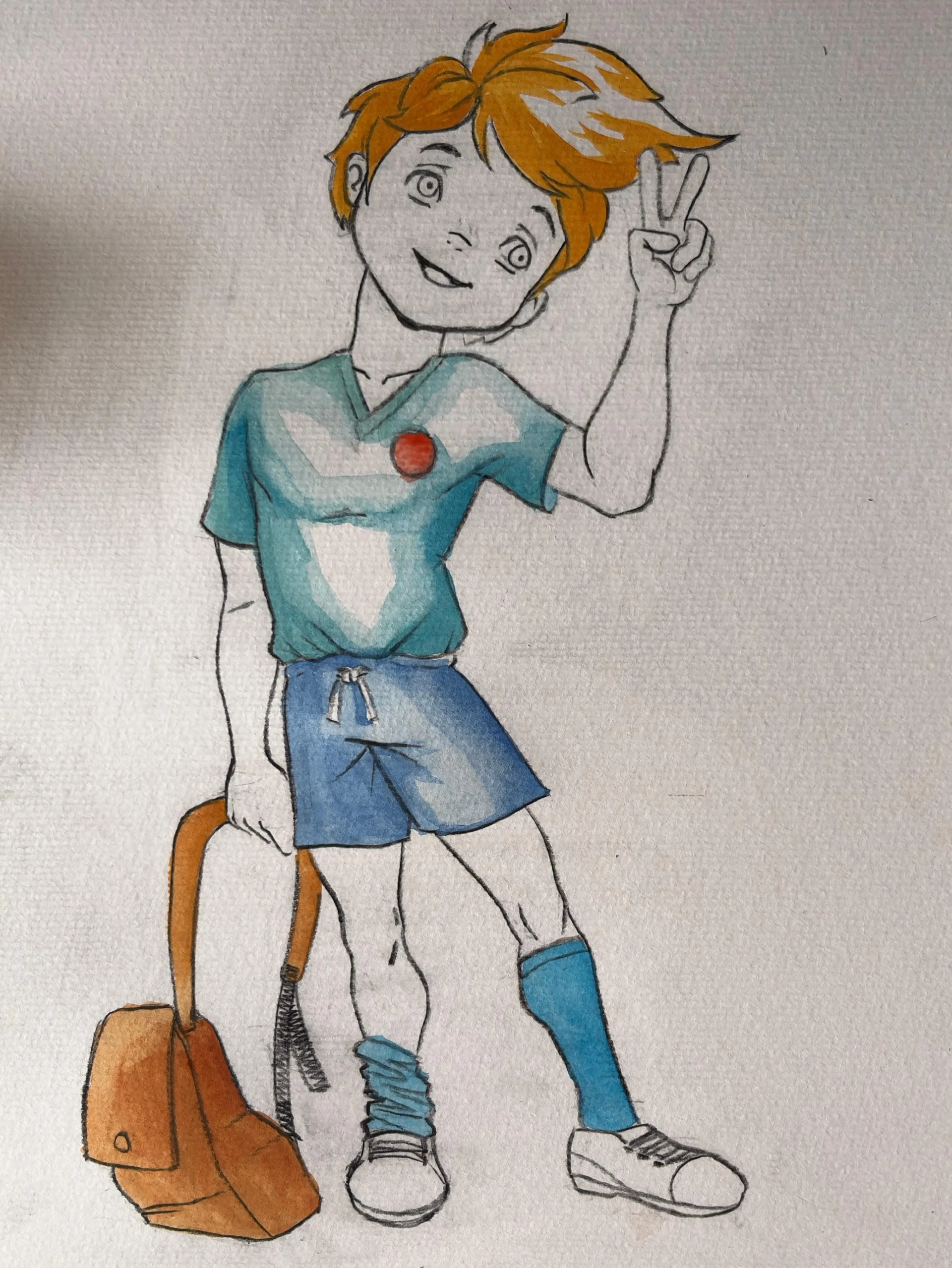 peindre les couleurs d’un personnage à l’aquarelle