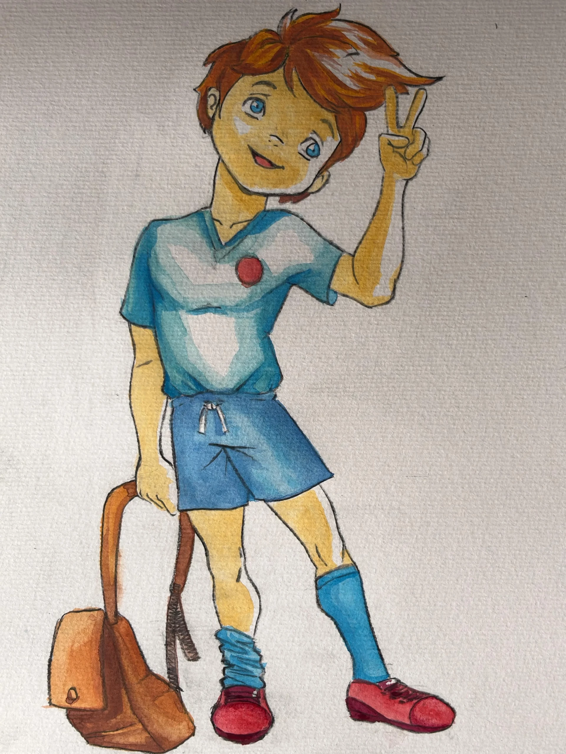 peindre la peau d’un personnage à l’aquarelle
