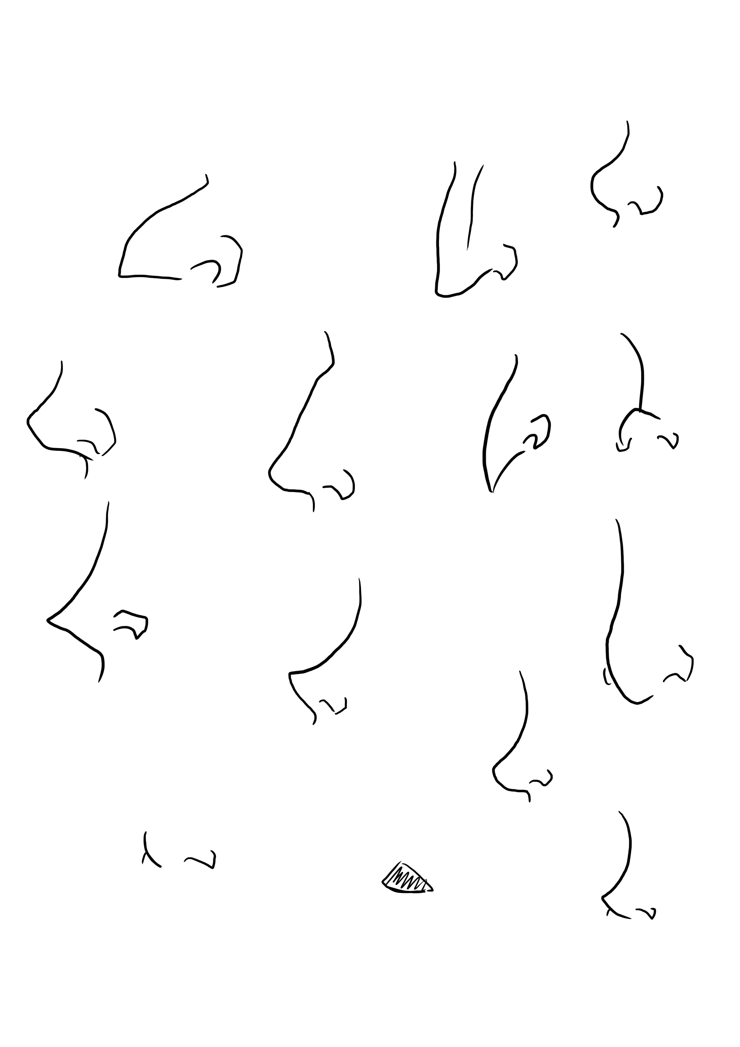 dessins de nez de personnage
