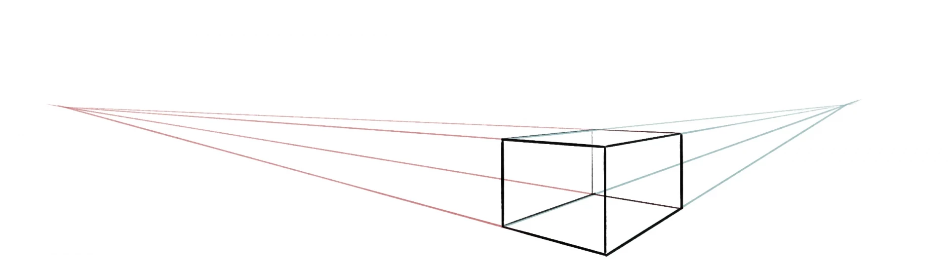 la technique de la perspective à deux points de fuite