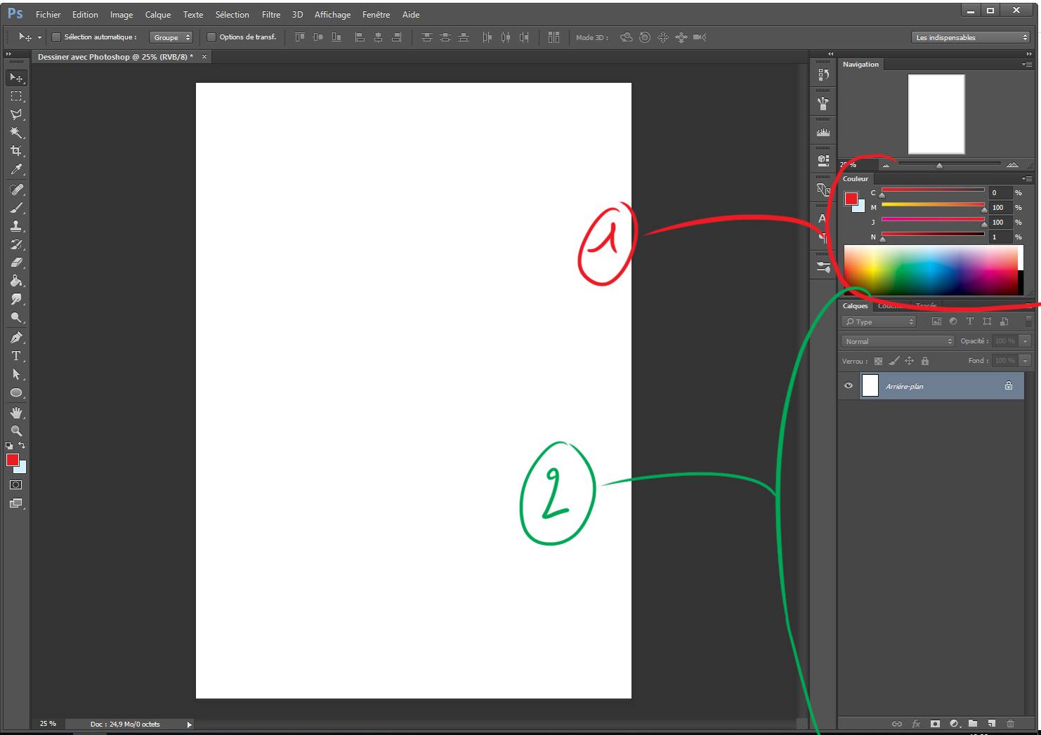 Utiliser l'interface de photoshop pour dessiner 6