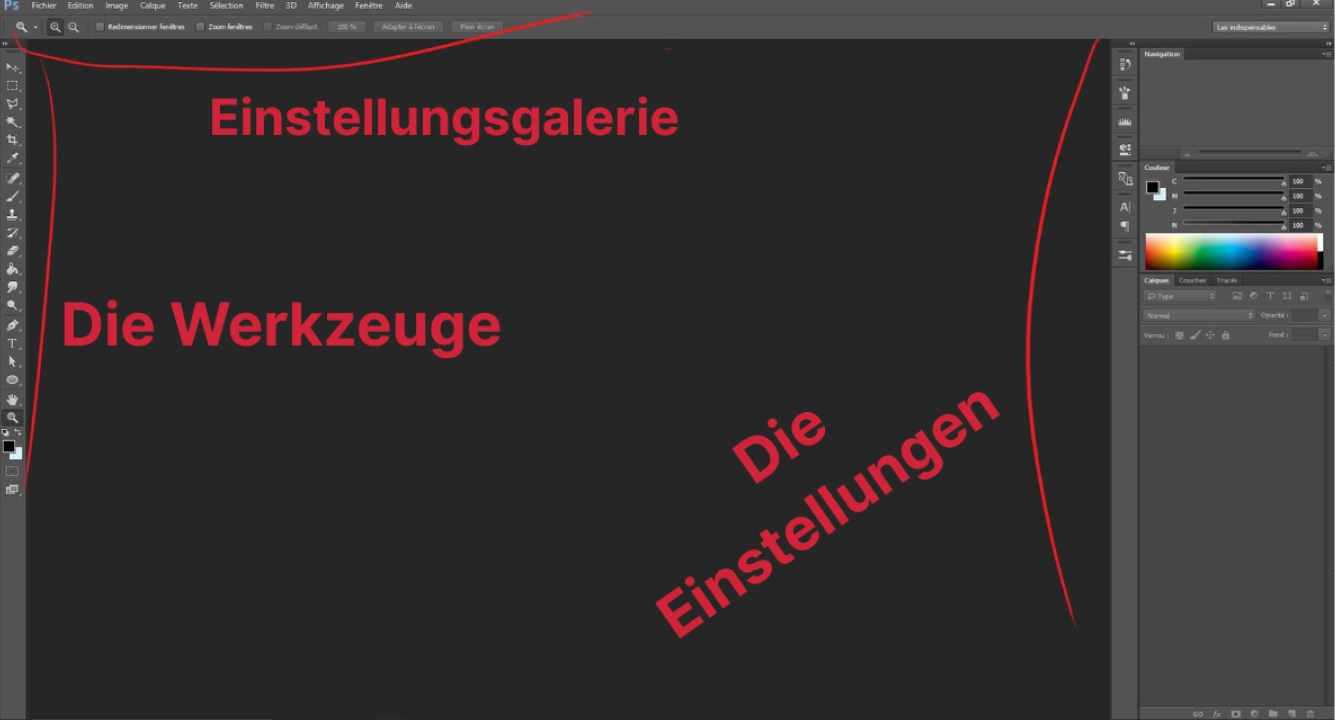 Vorstellung der Photoshop-Oberfläche