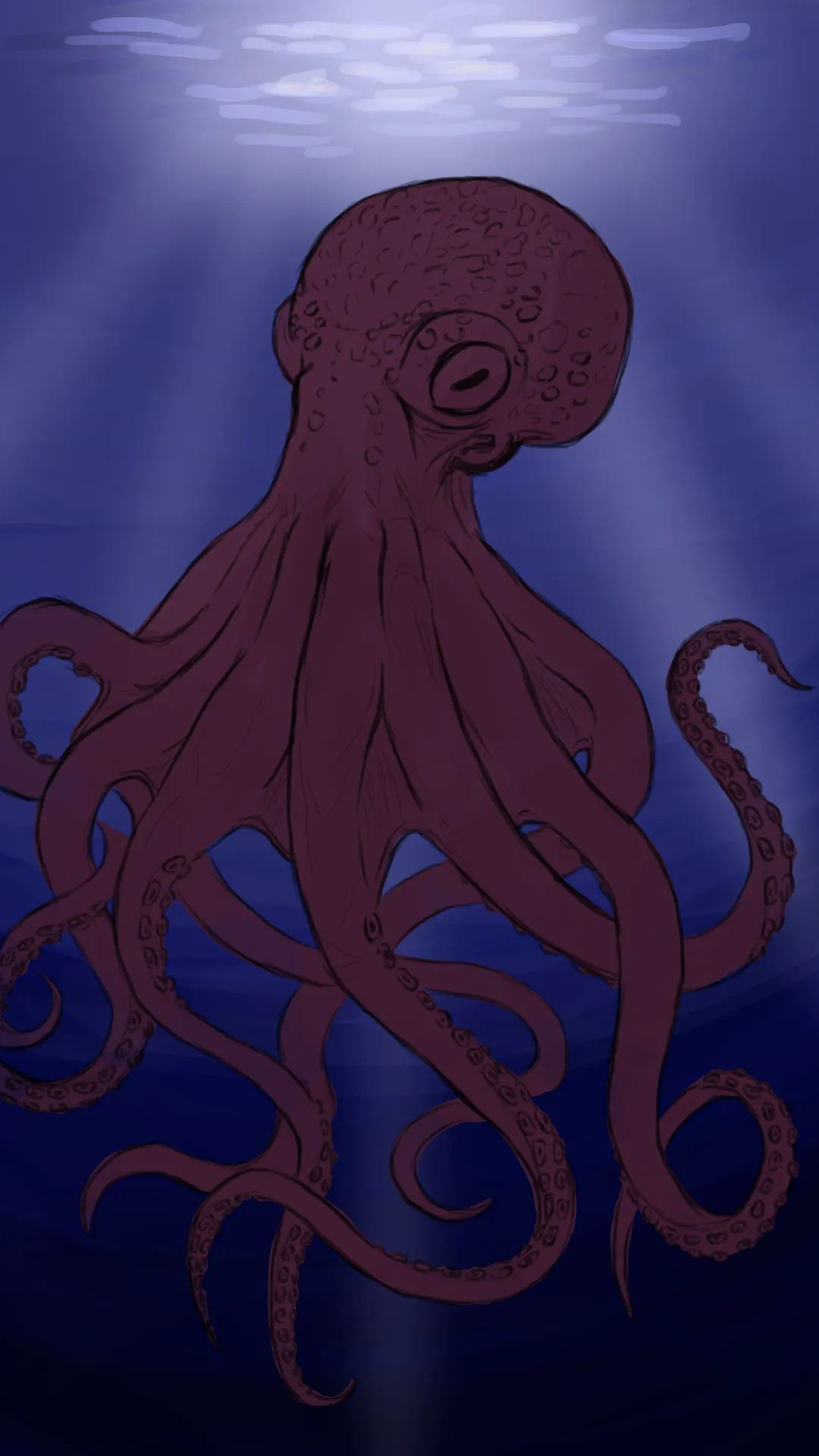 dessiner la couleur d’une pieuvre