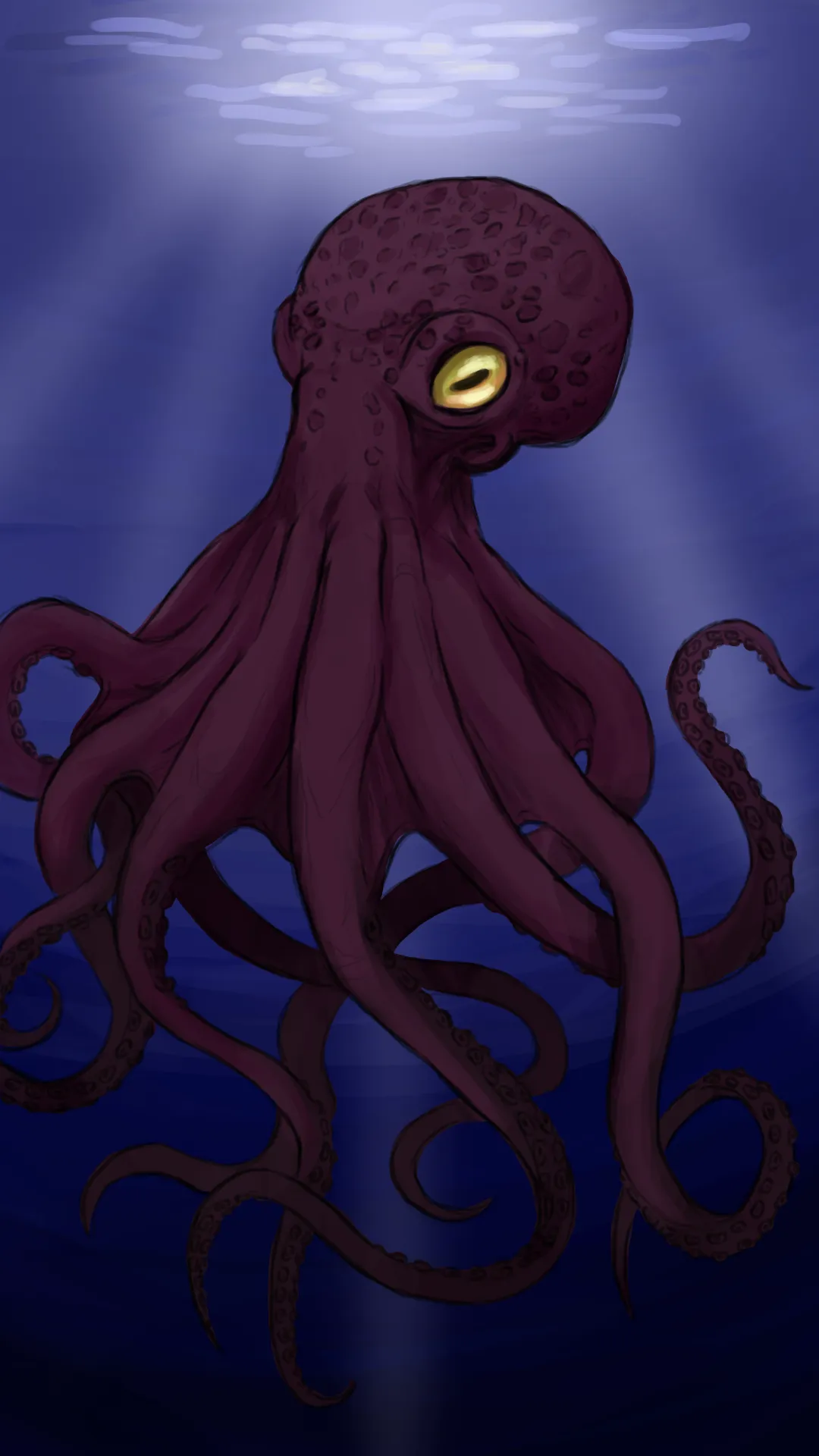 dessiner la texture de la tête d’une pieuvre