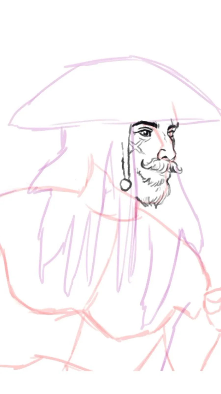 dessiner la barbe d’un pirate