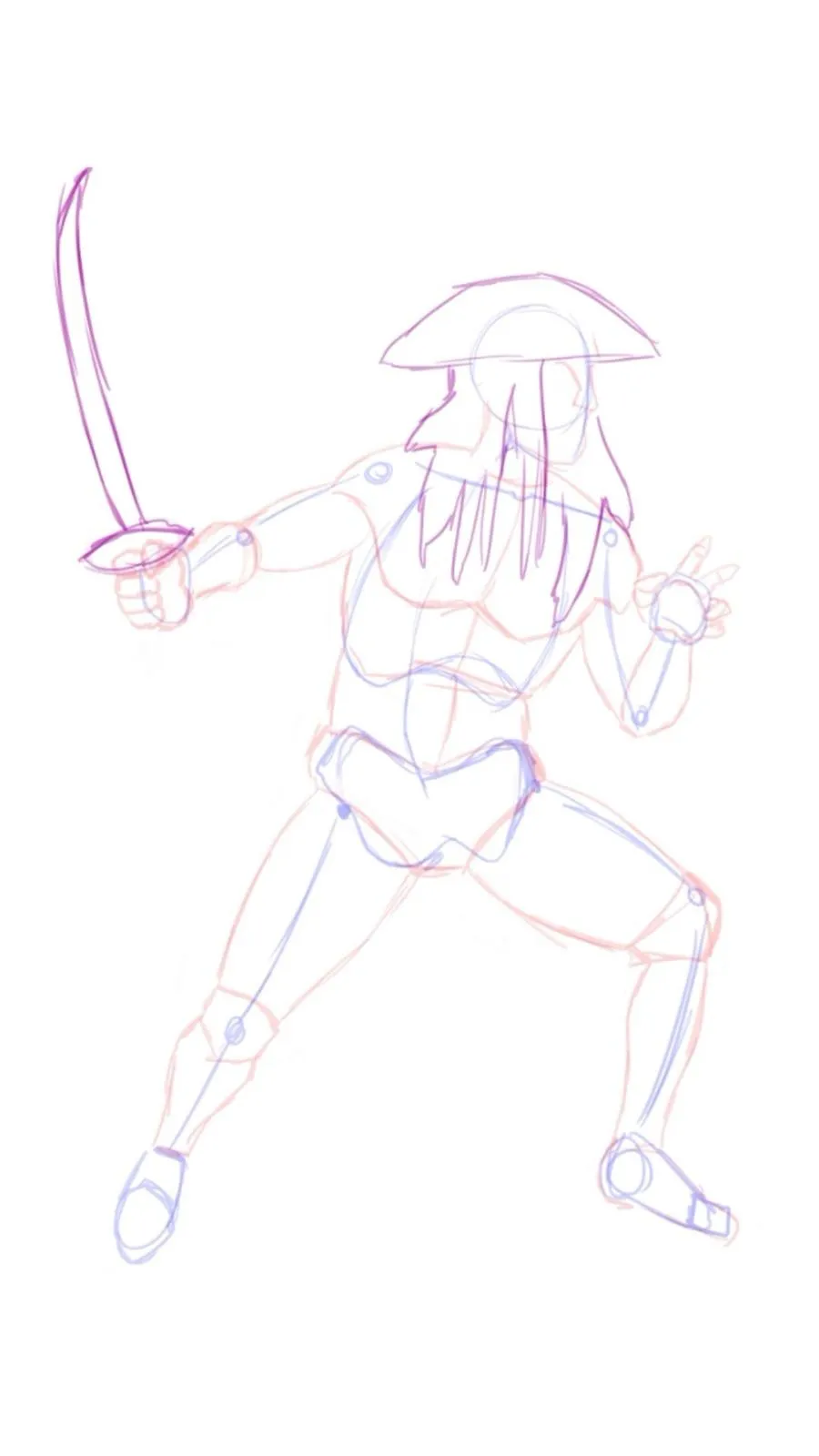 dessiner le croquis d’un pirate
