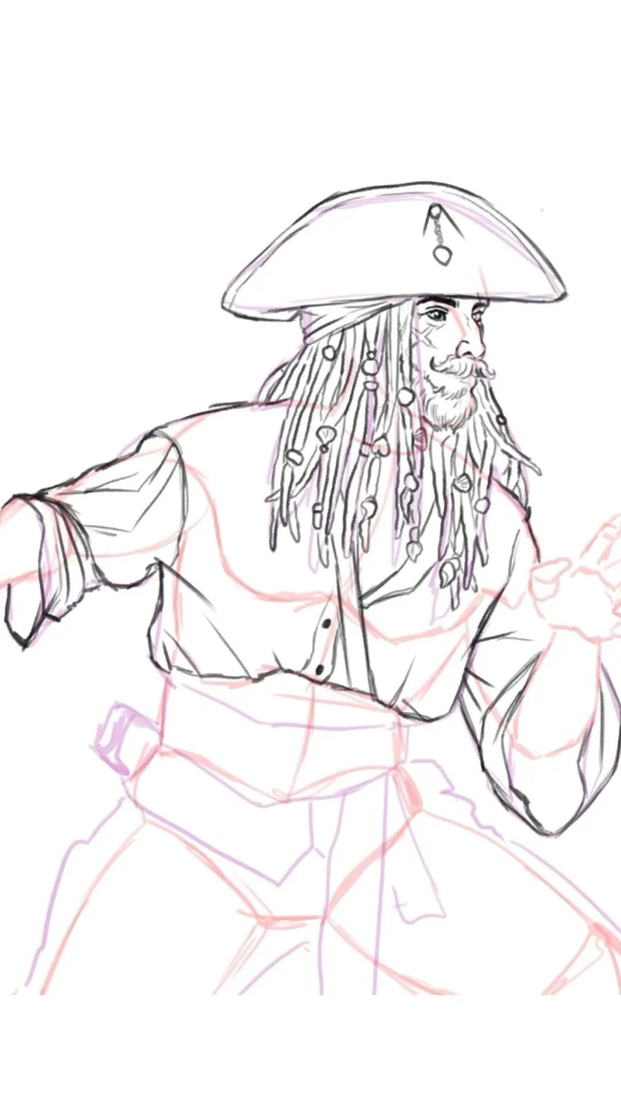 dessiner la tenue d’un pirate