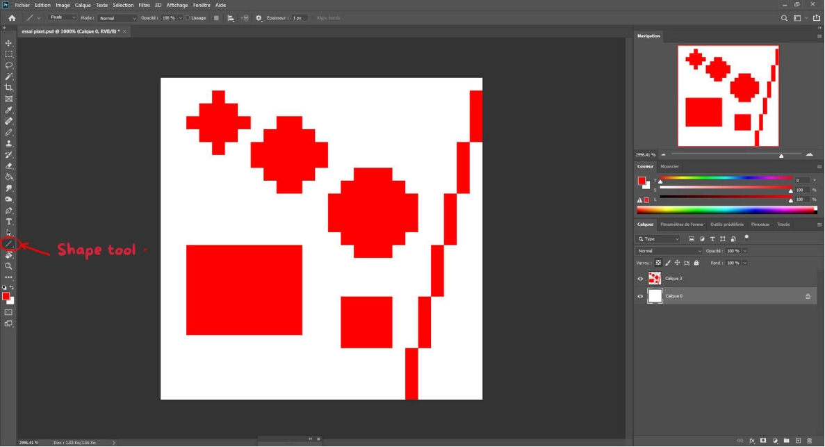 drawing pixel art shapes in photoshop 3