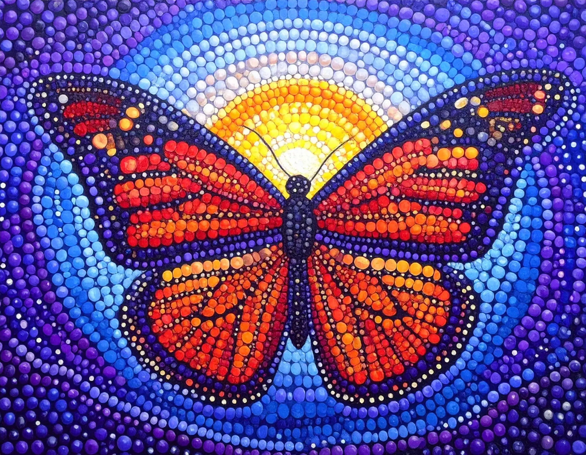 la technique du pointillisme