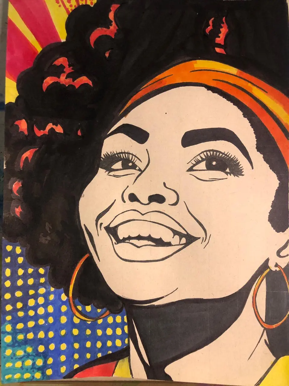 dessiner un portrait pop art inspiré du comic américain