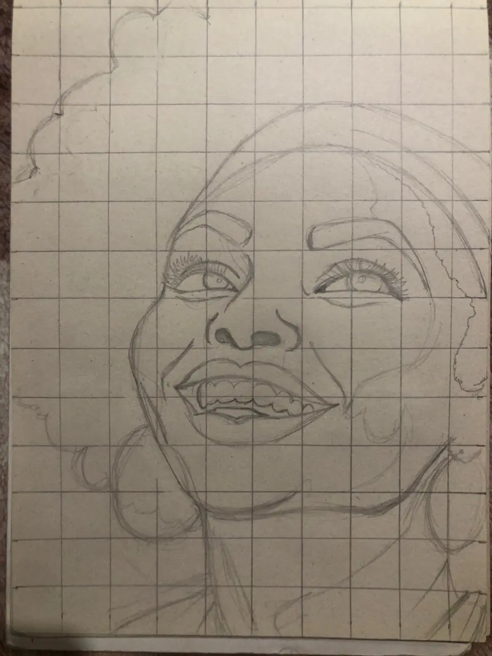 dessiner le croquis d’un portrait pop art