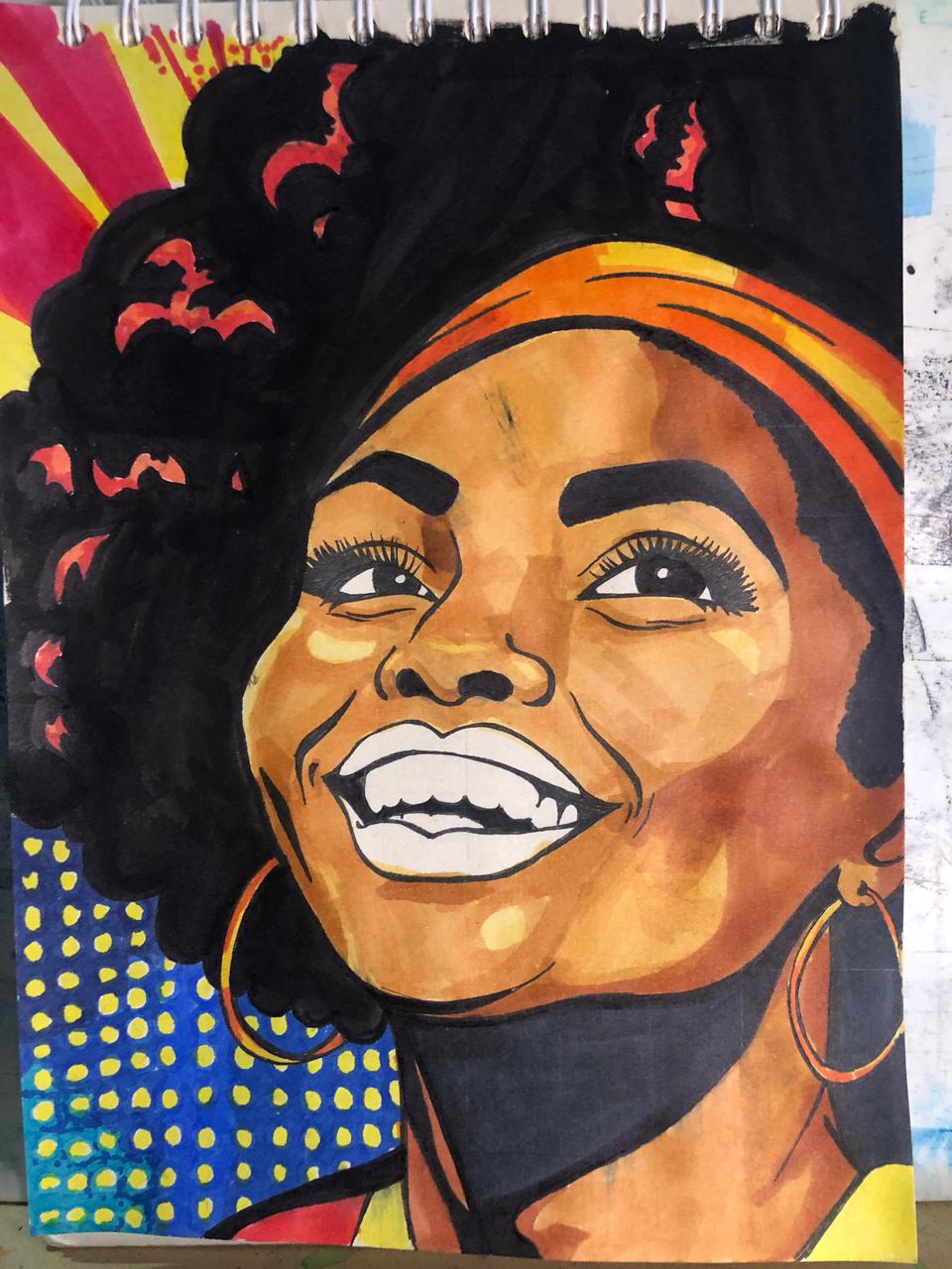 dessiner les ombres d’un portrait pop art