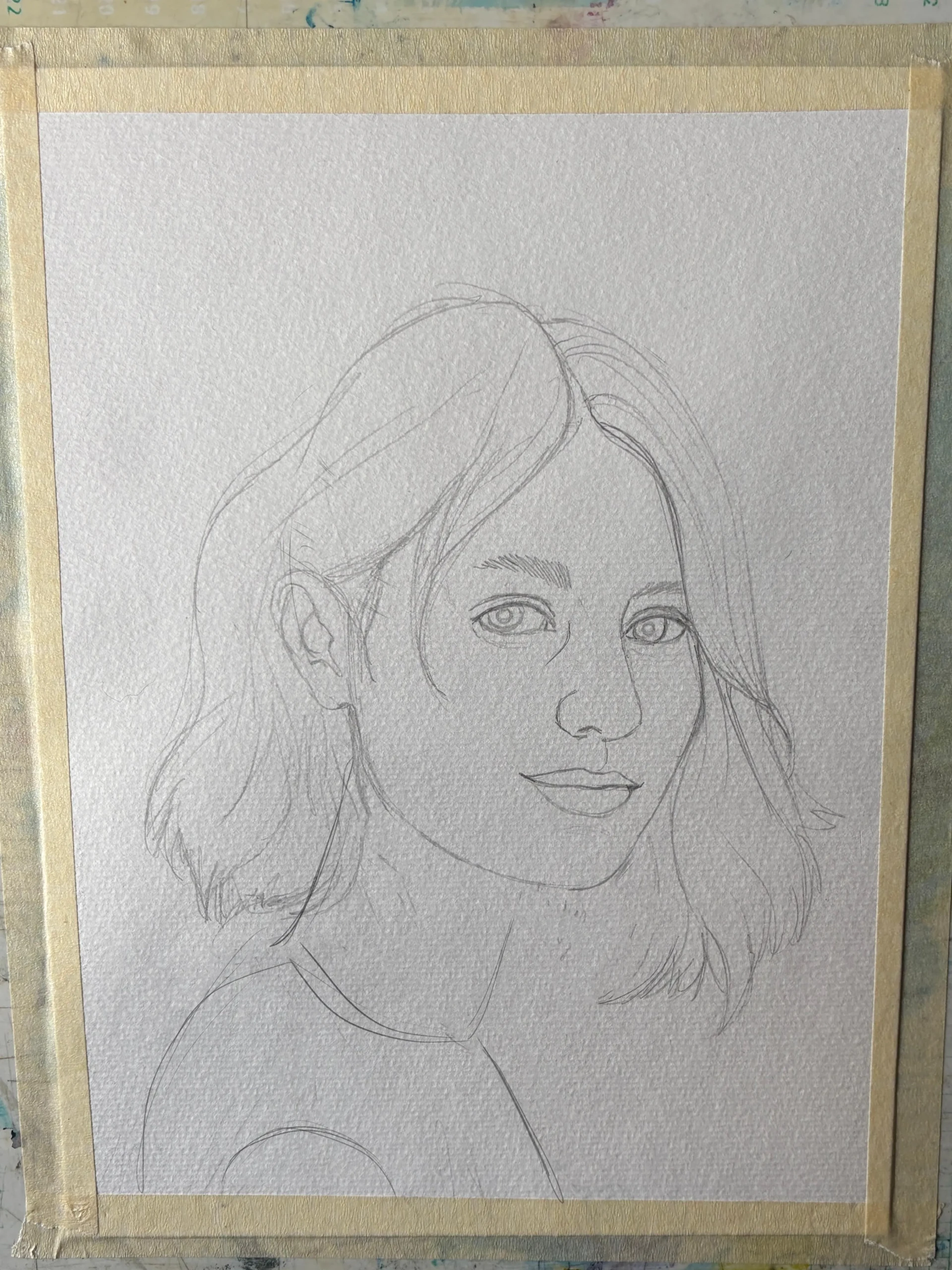 dessiner les cheveux d’un portrait de femme