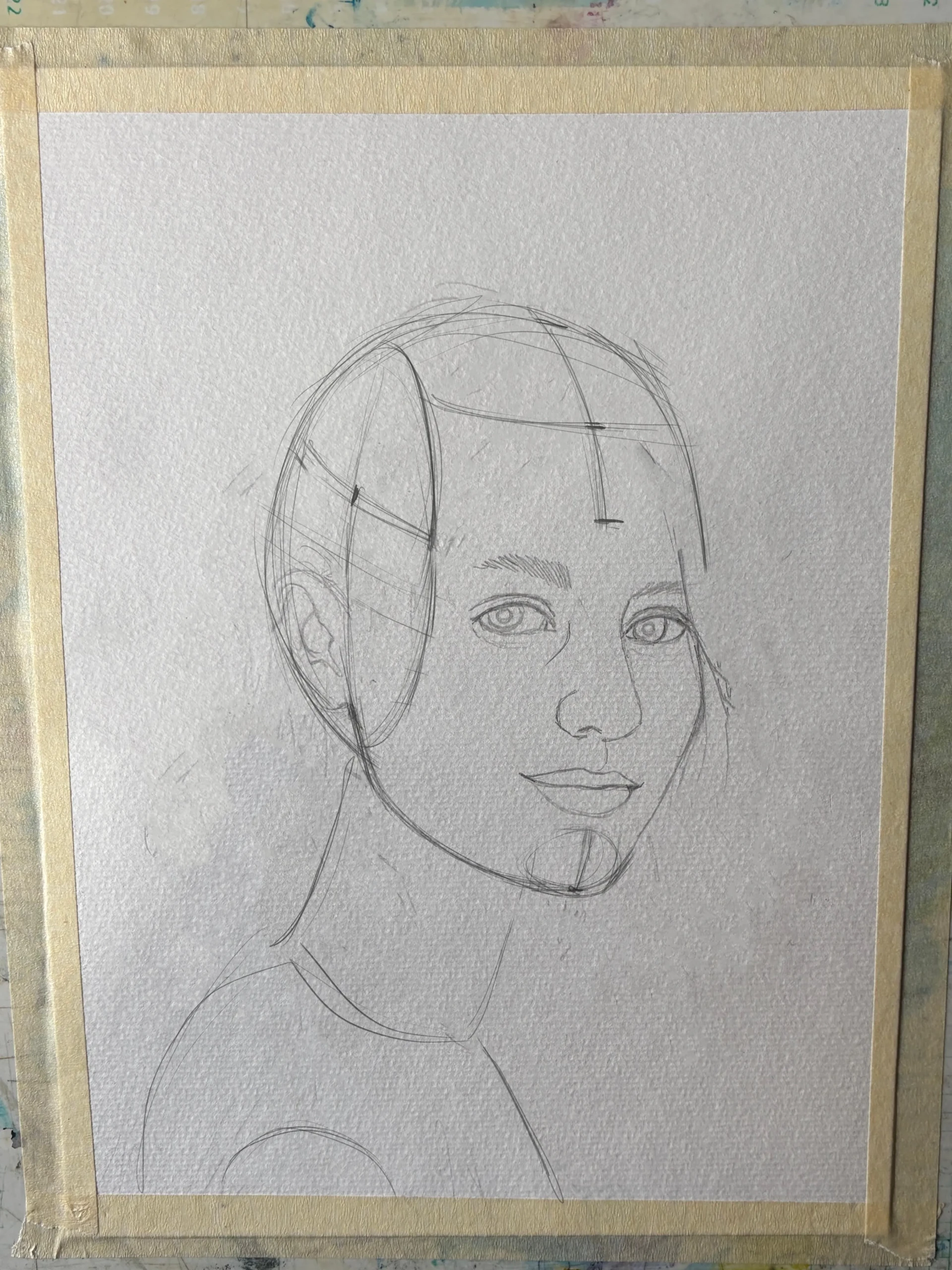 dessiner les lèvres d’un portrait de femme