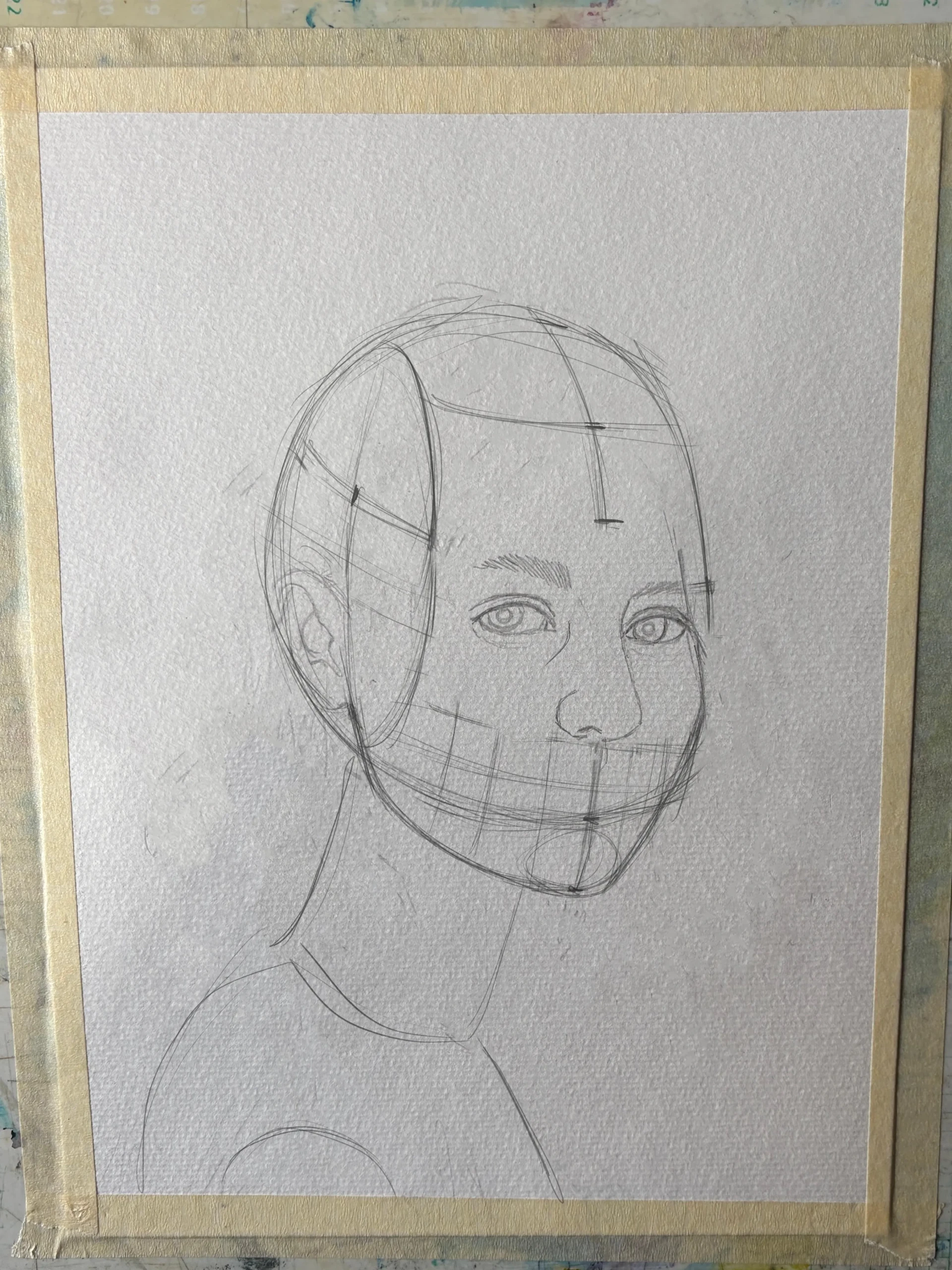 dessiner le nez d’un portrait de femme