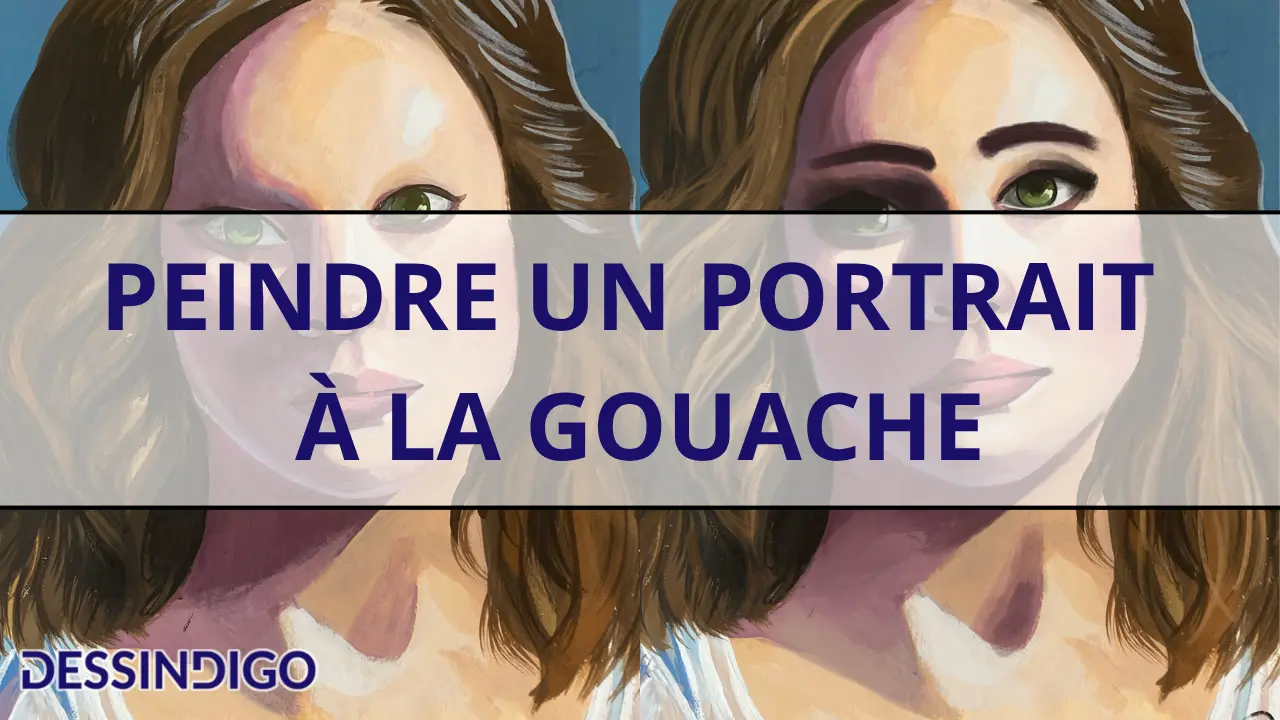 Peindre un portrait à la gouache