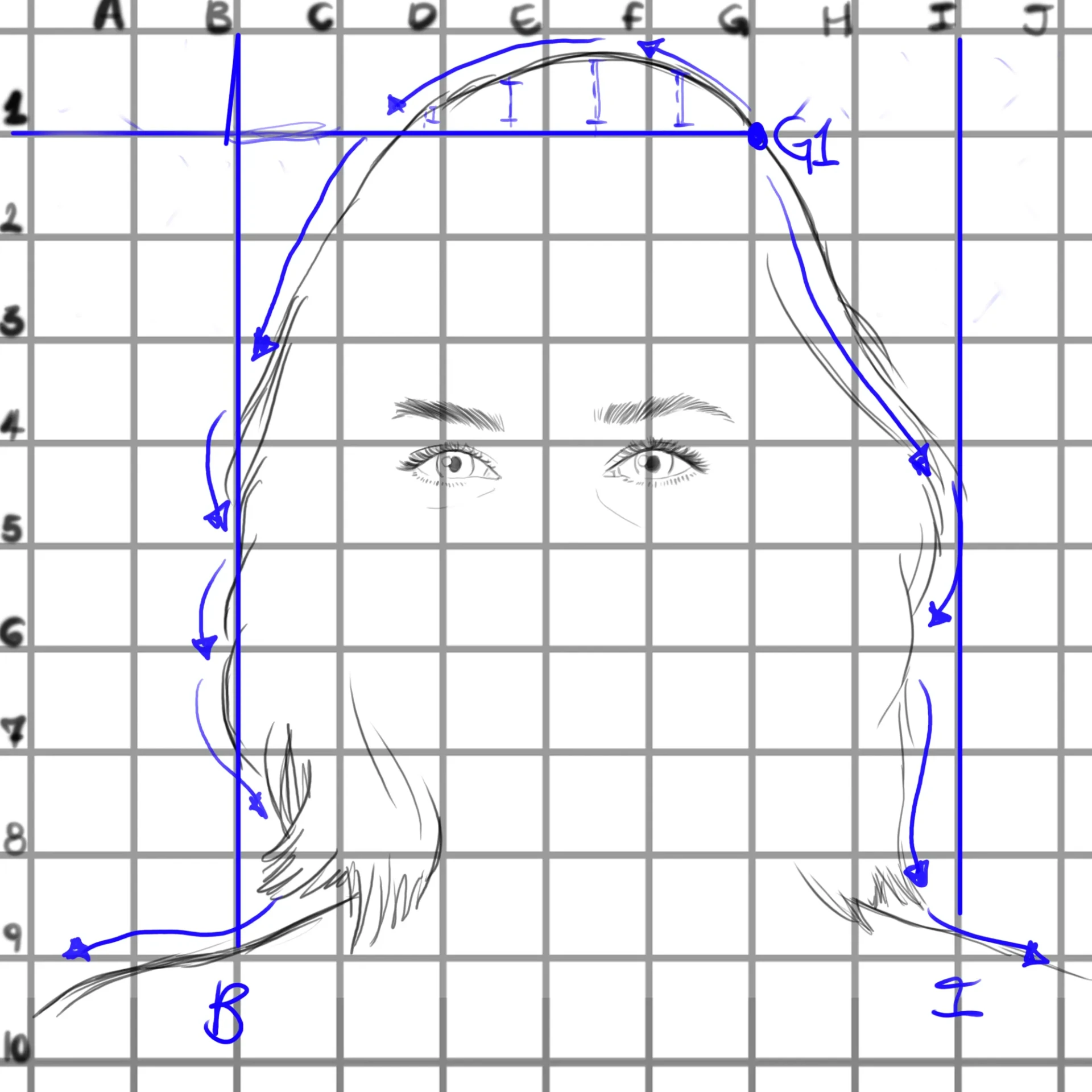 dessiner les cheveux d’un portrait réaliste