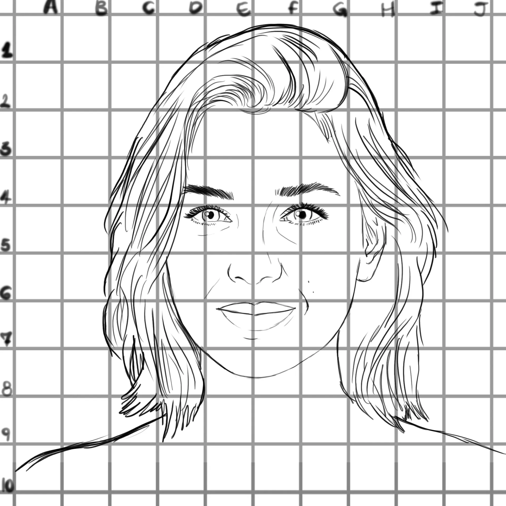 dessiner les éléments du visage d’un portrait réaliste