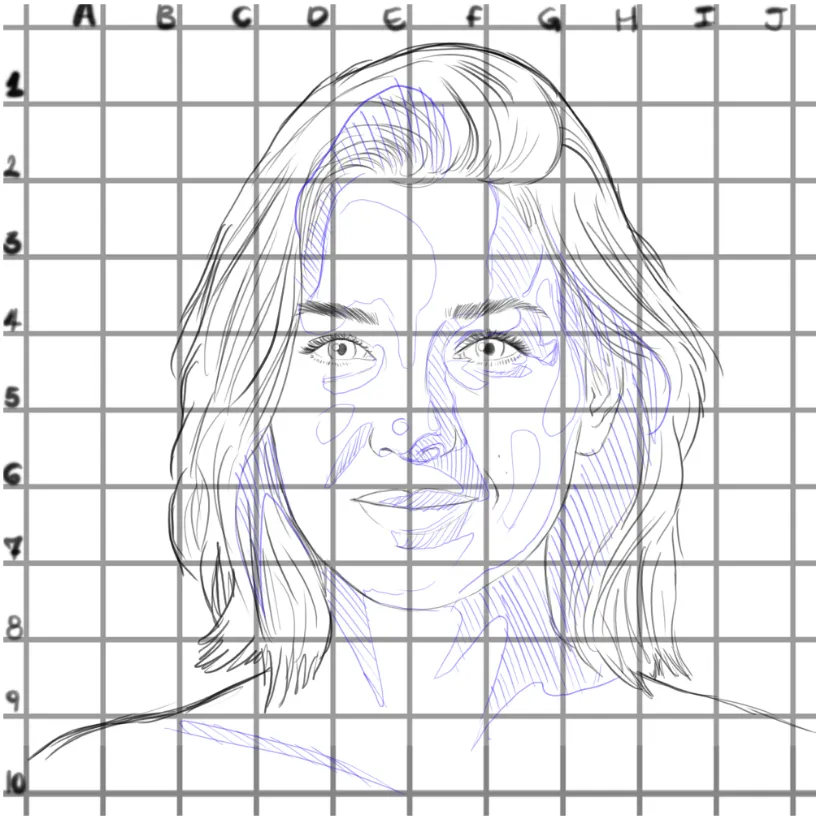 dessiner les ombres d’un portrait réaliste