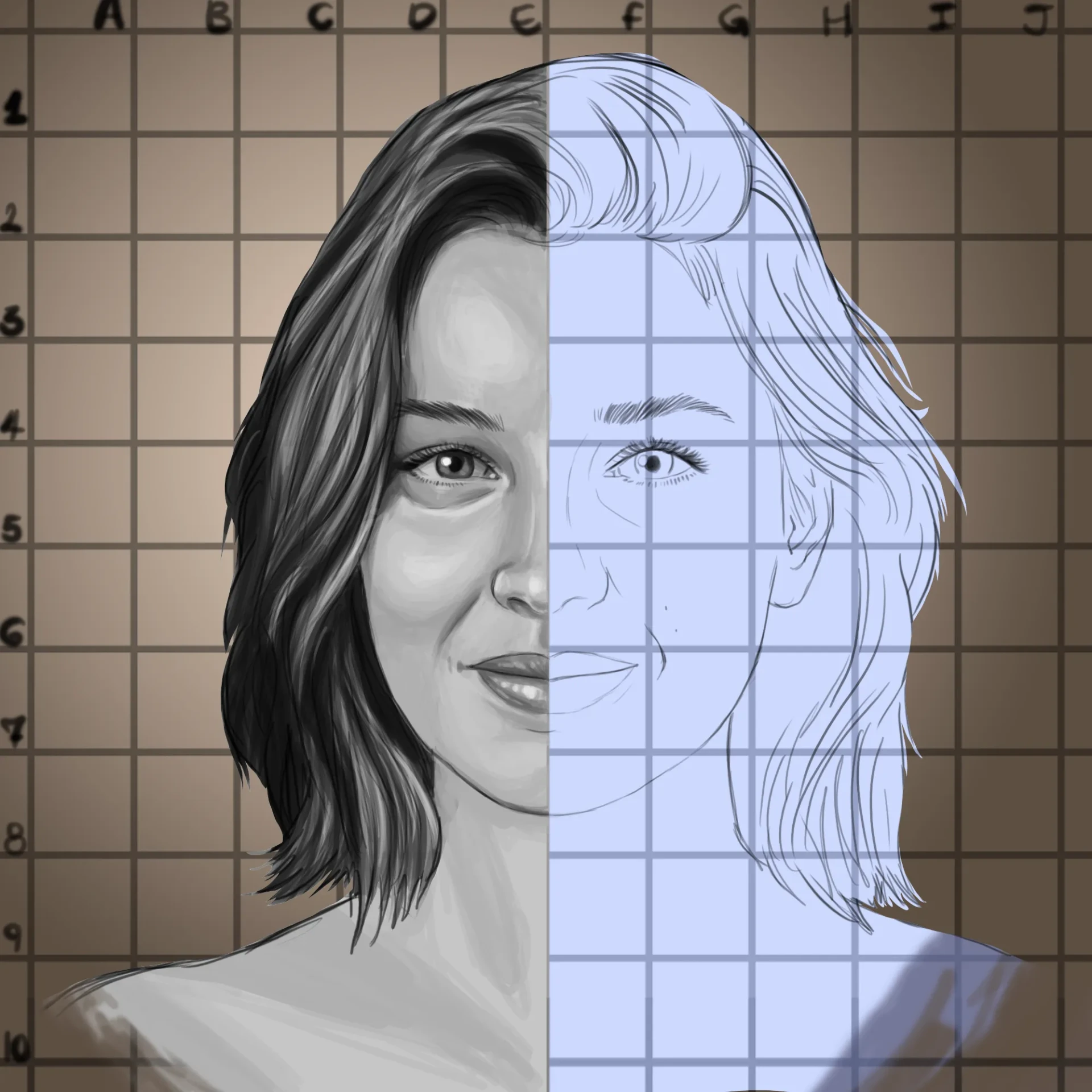 ajouter le volume au dessin d’un portrait réaliste
