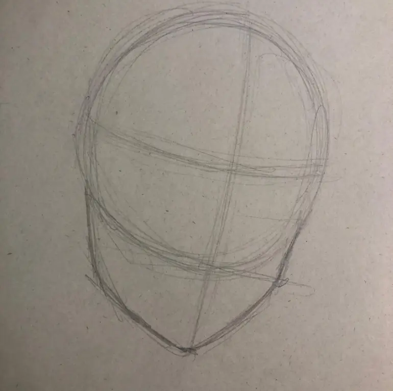 dessiner la mâchoire d’un portrait manga