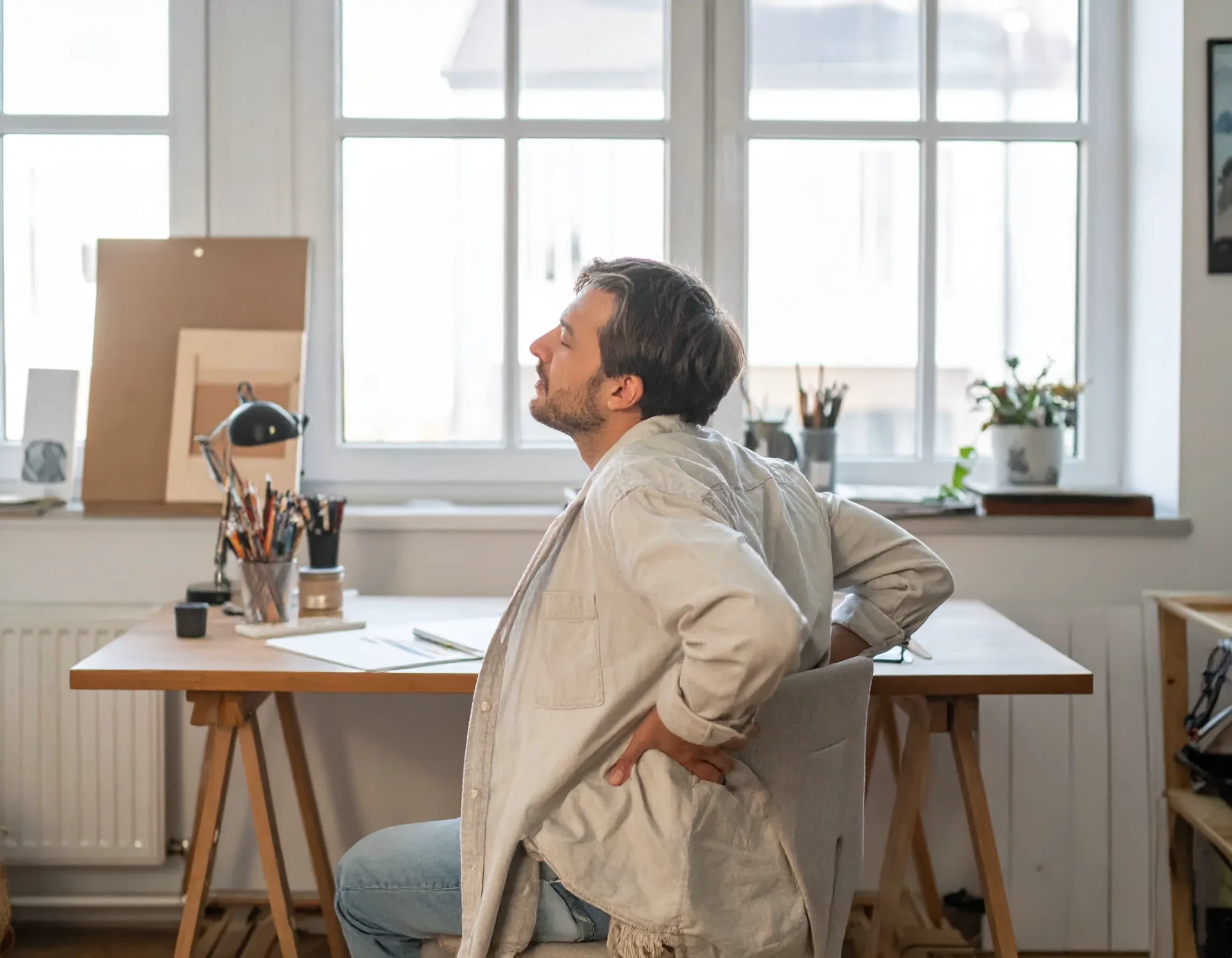 éviter les blessures dues à une mauvaise posture en dessinant