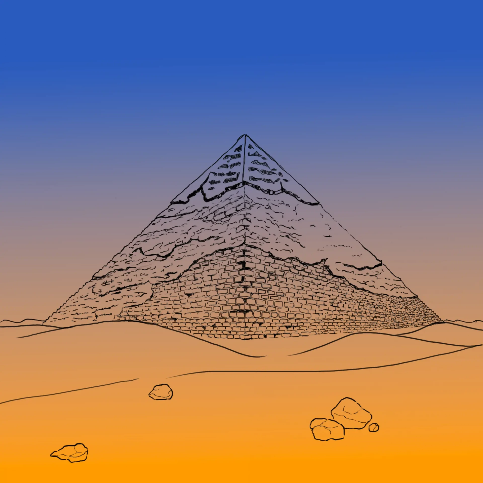 dessiner la couleur d’une pyramide