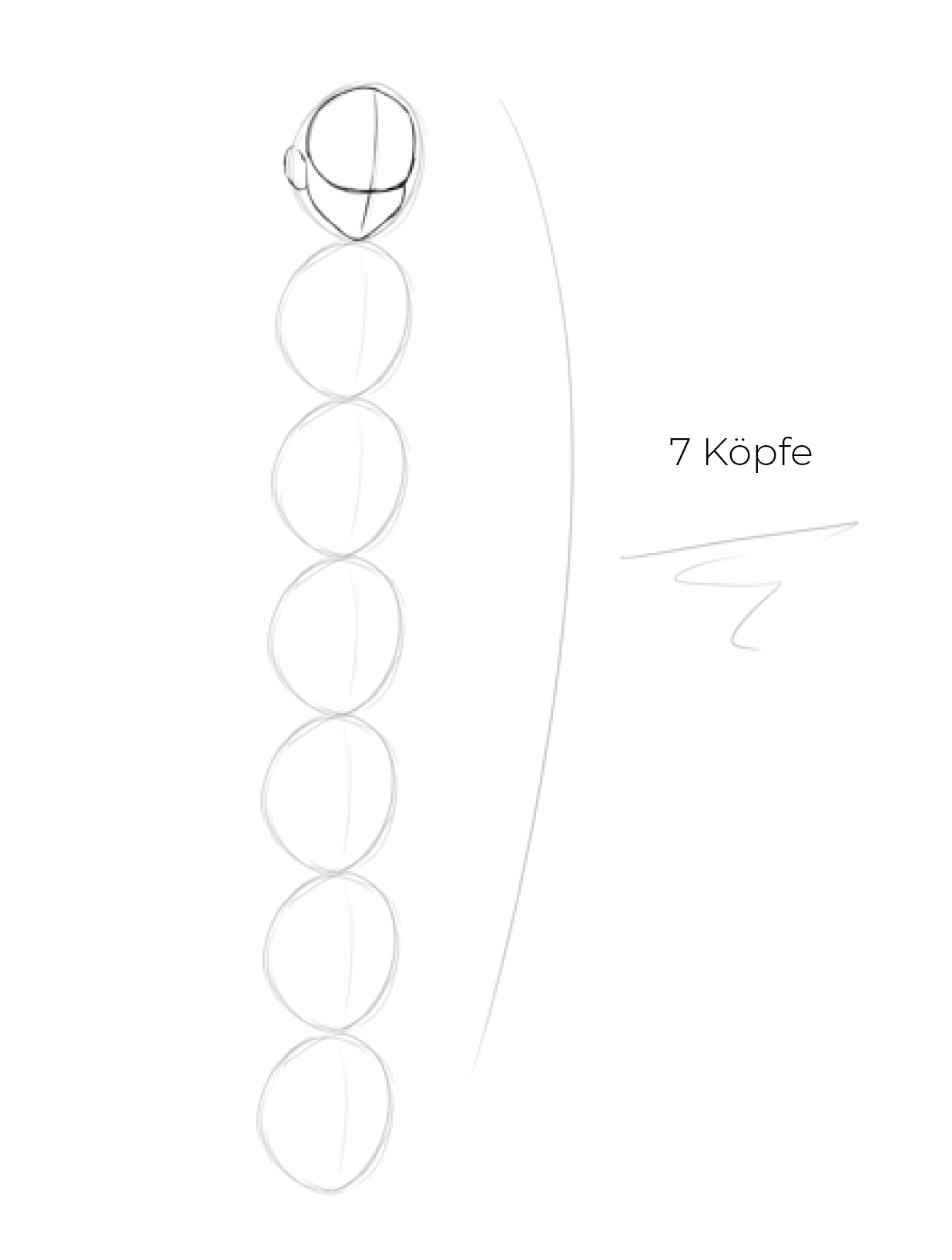 Zeichne den Kopf der Eiskönigin