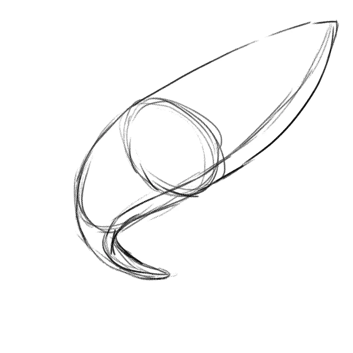 dessiner la queue d’un requin