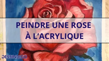 Peindre une rose à l’acrylique