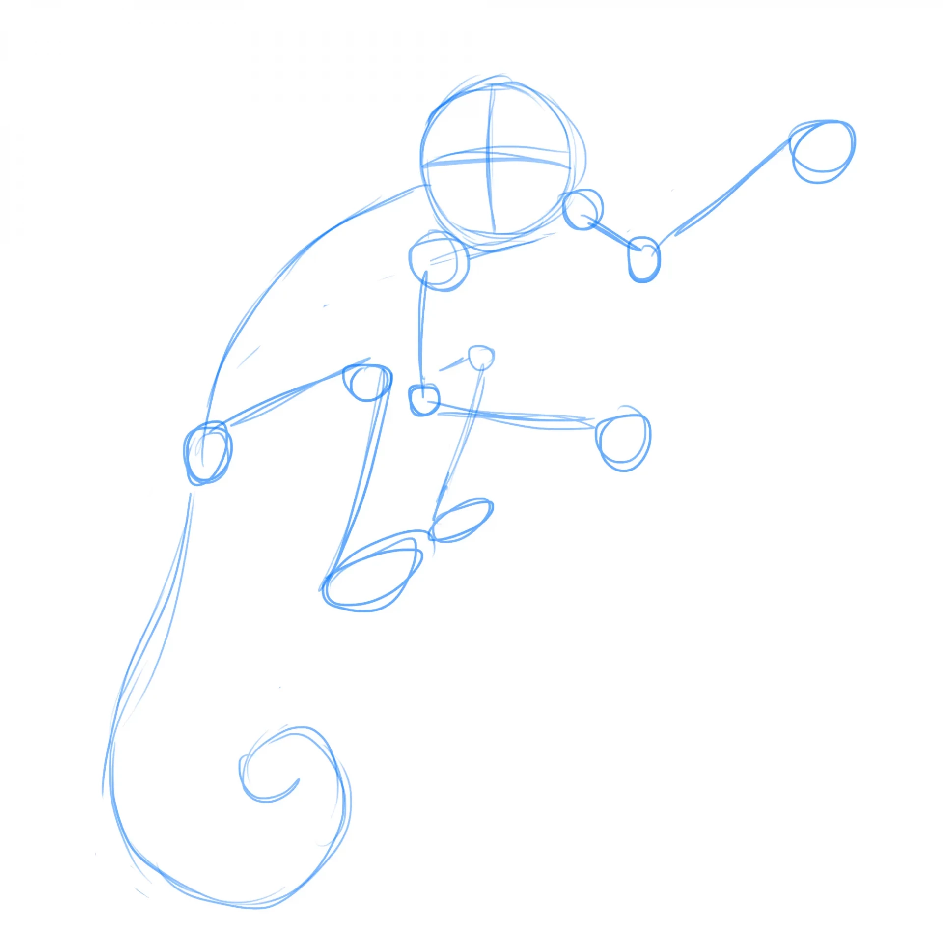 dessiner la structure d’un singe