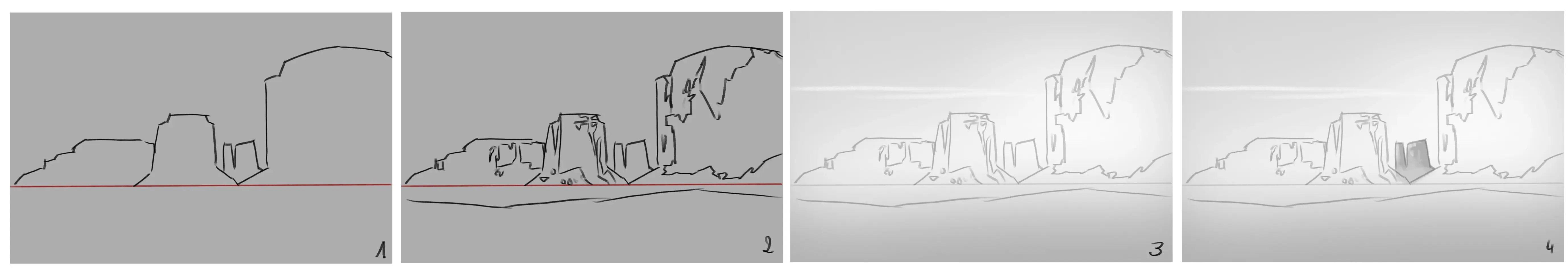 dessiner un croquis en speed painting