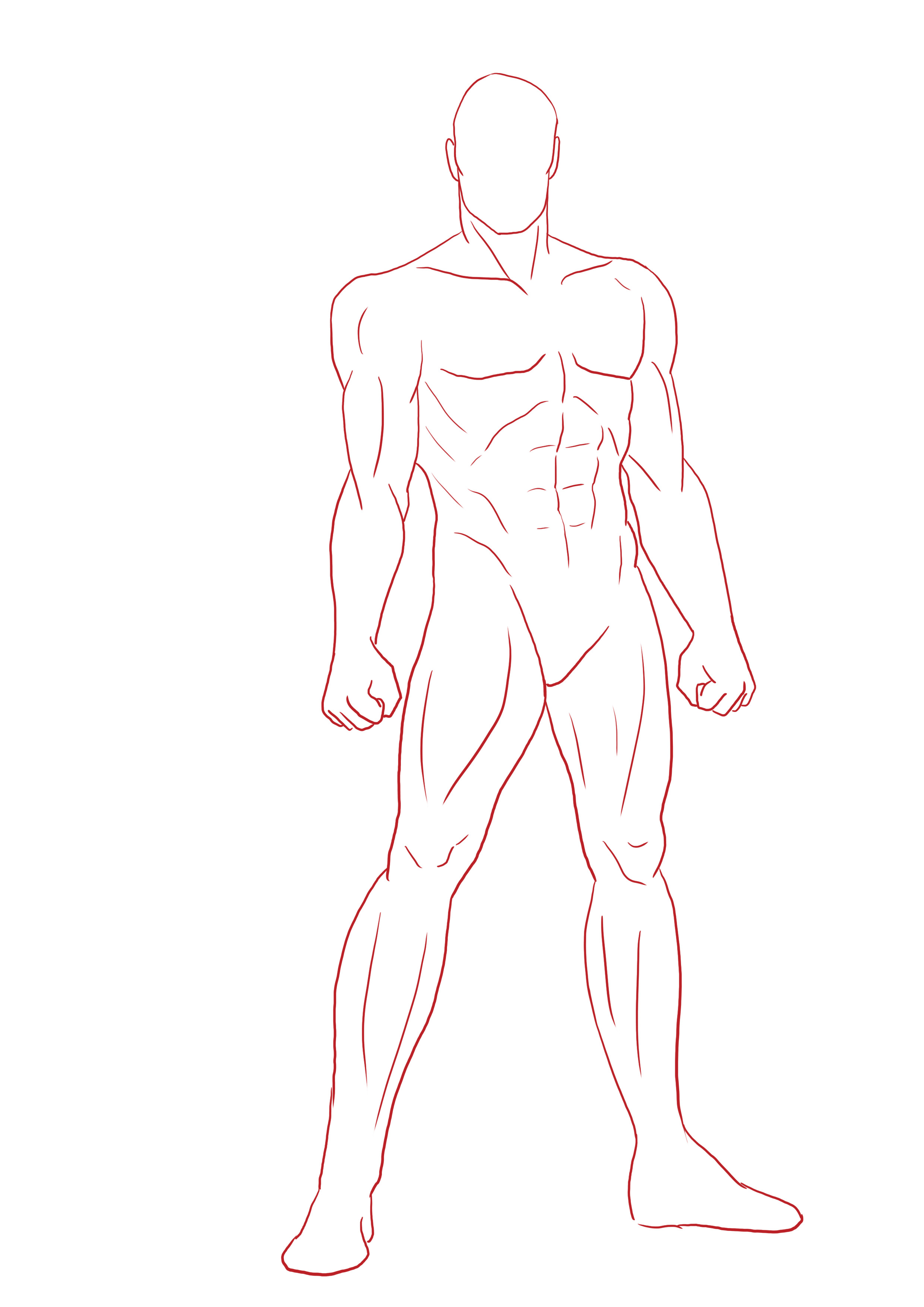 dessiner les muscles d'un super héros